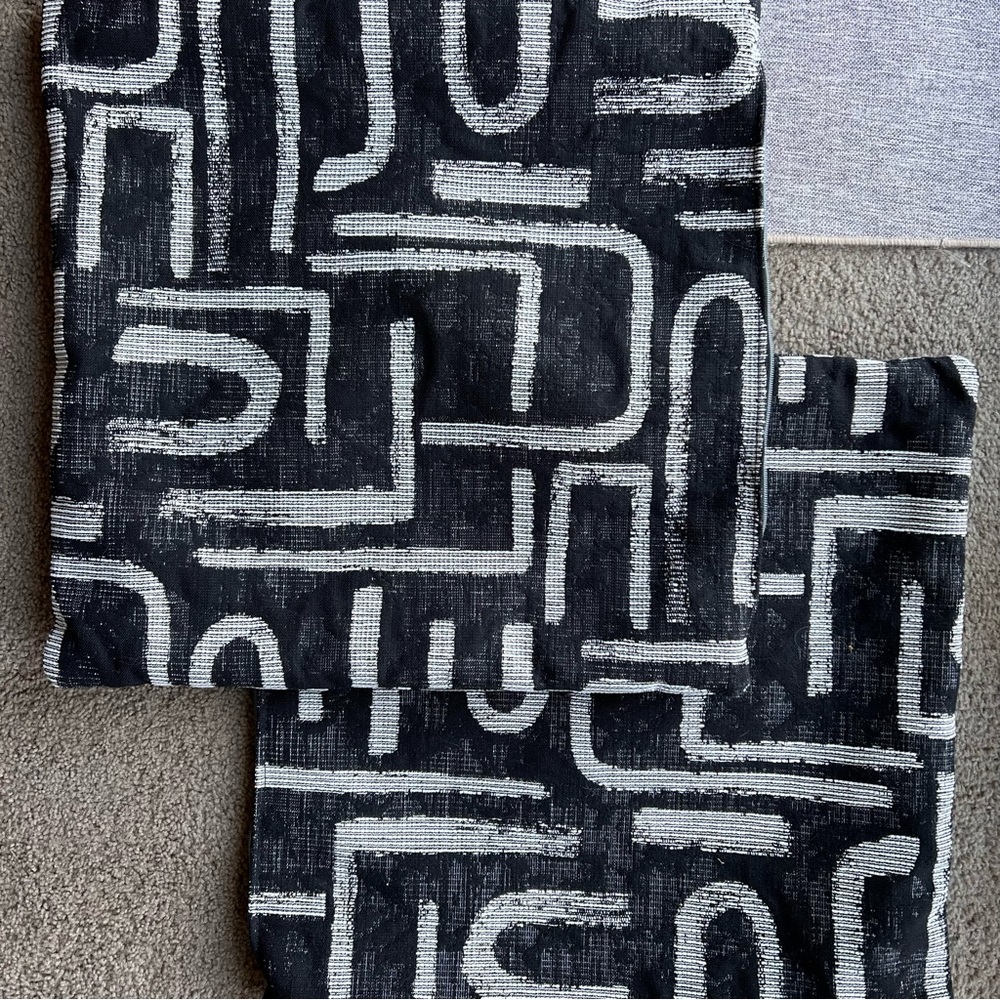 2 pillow covers 20”x20”